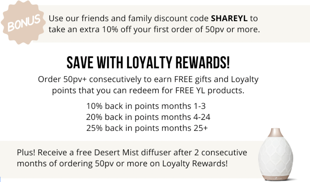 young living loyalty reward plan